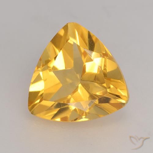 2.22ct 天然 ミディアムゴールデン シトリン, トリリオン, VVS-VS