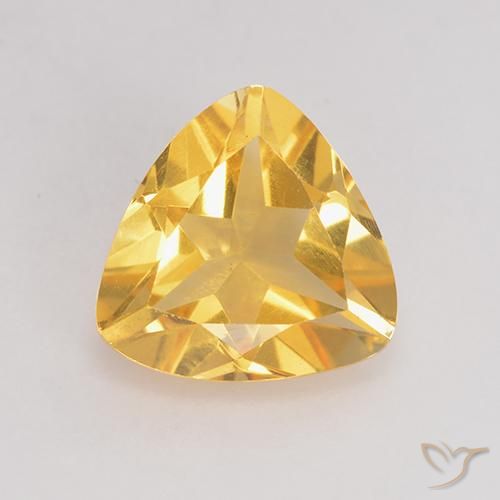 1.99ct 天然 ミディアムゴールド シトリン, トリリオン, VS