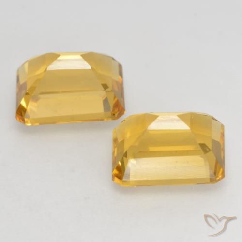 Shop natural 3.35ct 明るいゴールド シトリン gems, 八角形 / エメラルドカット, from ブラジル at GemSelect. In stock, global shipping!