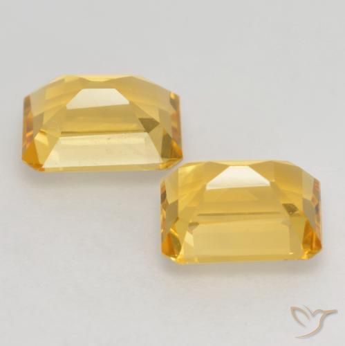 Shop natural 3.20ct 明るいゴールド シトリン gems, 八角形 / エメラルドカット, from ブラジル at GemSelect. In stock, global shipping!