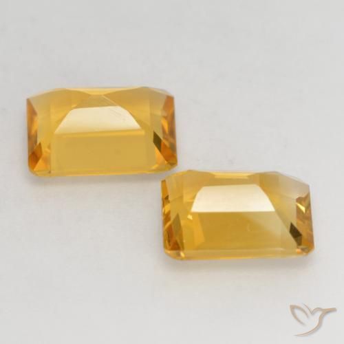 Shop natural 2.71ct 濃いゴールデンオレンジ シトリン gems, 八角形 / エメラルドカット, from ブラジル at GemSelect. In stock, global shipping!