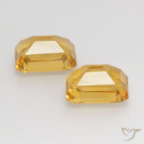 Shop natural 3.33ct 濃いゴールド シトリン gems, 八角形 / エメラルドカット, from ブラジル at GemSelect. In stock, global shipping!
