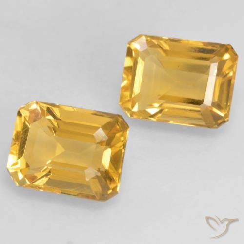 Shop natural 3.38ct 濃いゴールデンオレンジ シトリン gems, 八角形 / エメラルドカット, from ブラジル at GemSelect. In stock, global shipping!