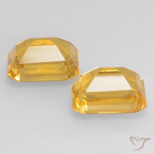 Shop natural 3.38ct 濃いゴールデンオレンジ シトリン gems, 八角形 / エメラルドカット, from ブラジル at GemSelect. In stock, global shipping!