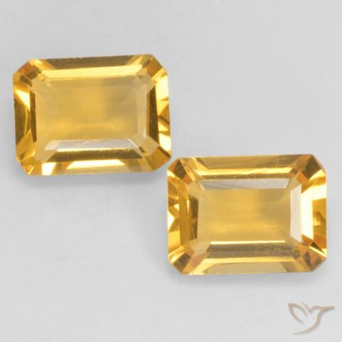 Shop natural 2.70ct 濃いゴールド シトリン gems, 八角形 / エメラルドカット, from ブラジル at GemSelect. In stock, global shipping!