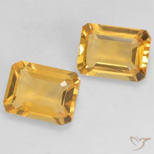 Shop natural 2.70ct 濃いゴールド シトリン gems, 八角形 / エメラルドカット, from ブラジル at GemSelect. In stock, global shipping!