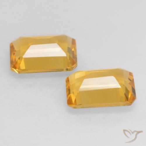 Shop natural 2.70ct 濃いゴールド シトリン gems, 八角形 / エメラルドカット, from ブラジル at GemSelect. In stock, global shipping!