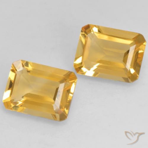 Shop natural 2.67ct 濃いゴールド シトリン gems, 八角形 / エメラルドカット, from ブラジル at GemSelect. In stock, global shipping!