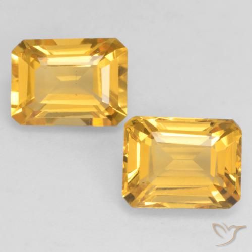 Shop natural 3.21ct 明るいゴールド シトリン gems, 八角形 / エメラルドカット, from ブラジル at GemSelect. In stock, global shipping!