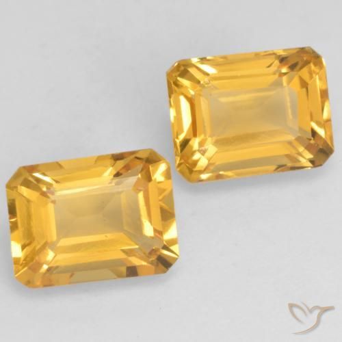 Shop natural 3.21ct 明るいゴールド シトリン gems, 八角形 / エメラルドカット, from ブラジル at GemSelect. In stock, global shipping!