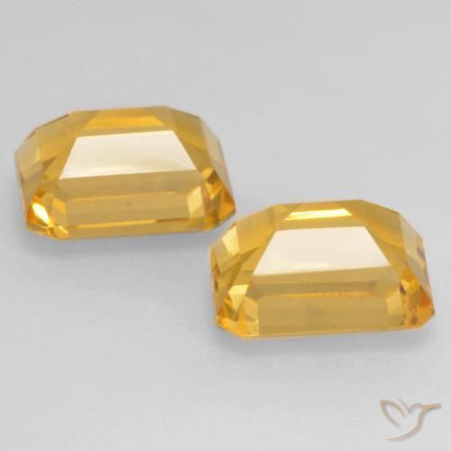Shop natural 3.40ct 明るいゴールド シトリン gems, 八角形 / エメラルドカット, from ブラジル at GemSelect. In stock, global shipping!