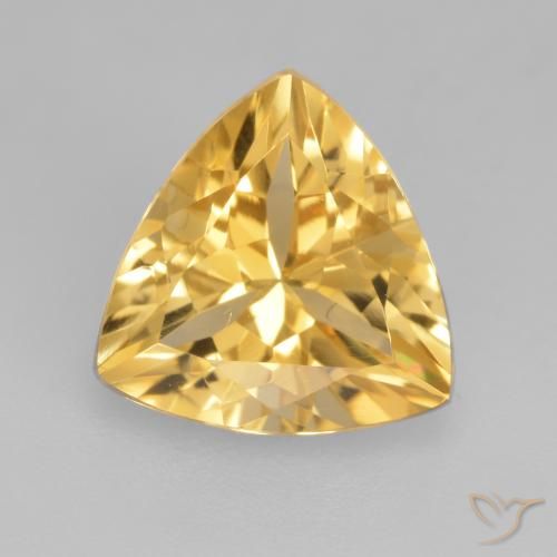 2.00ct 天然 ゴールド シトリン, トリリオン, VVS-VS