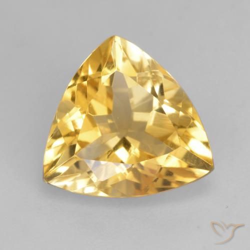 1.98ct 天然 ゴールドオレンジ シトリン, トリリオン, VVS-VS