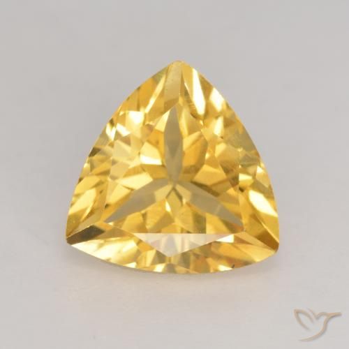 2.11ct 天然 ミディアムゴールド シトリン, トリリオン, VVS-VS