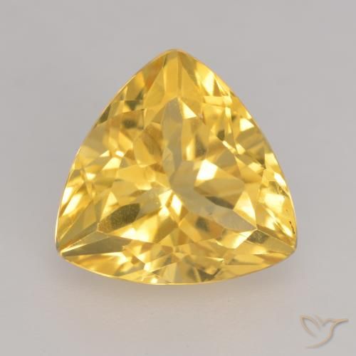 2.42ct 天然 ミディアムゴールド シトリン, トリリオン, VVS-VS