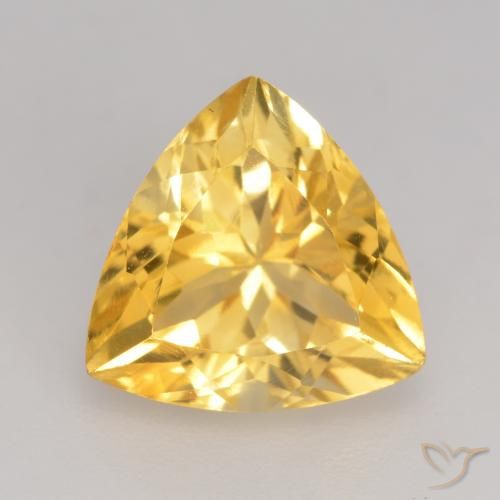 2.35ct 天然 ミディアムゴールド シトリン, トリリオン, VVS-VS