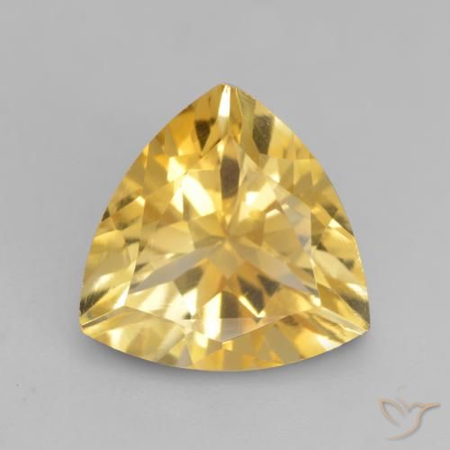 2.27ct 天然 ミディアムゴールデン シトリン, トリリオン, VVS-VS