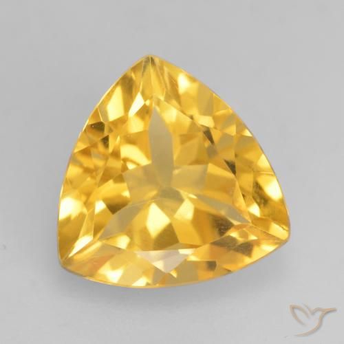 2.38ct 天然 明るいゴールド シトリン, トリリオン, VVS-VS