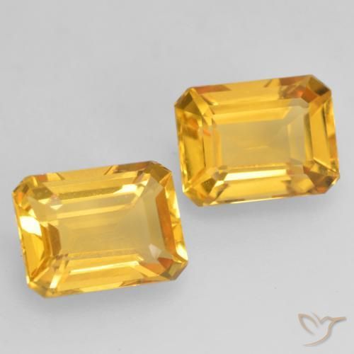 Shop natural 3.27ct 明るいゴールド シトリン gems, 八角形 / エメラルドカット, from ブラジル at GemSelect. In stock, global shipping!
