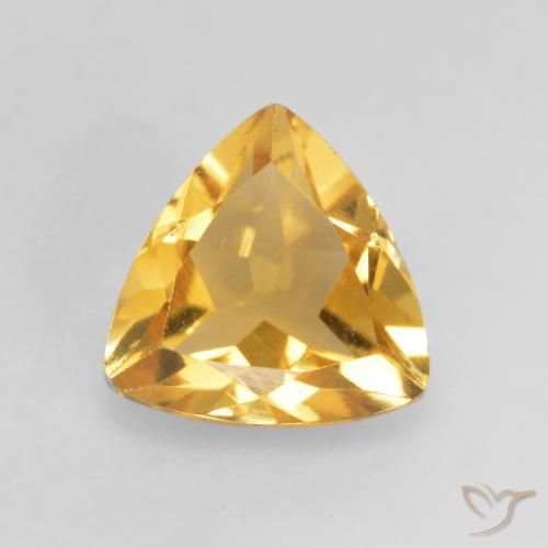 1.03ct 天然 濃いゴールデンオレンジ シトリン, トリリオン, VVS-VS