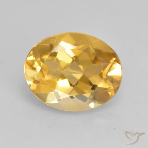 3.19ct 天然 ゴールド シトリン, 楕円形, VVS-VS