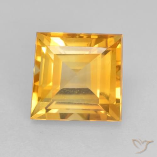 1.93ct 天然 明るいゴールド シトリン, 四角形, VVS-VS