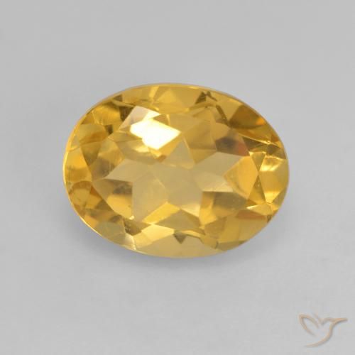 1.91ct 天然 ゴールドオレンジ シトリン, 楕円形, VVS-VS
