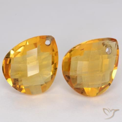 Shop natural 7.21ct ダークゴールデン シトリン gems, 洋梨の形, from ブラジル at GemSelect. In stock, global shipping!