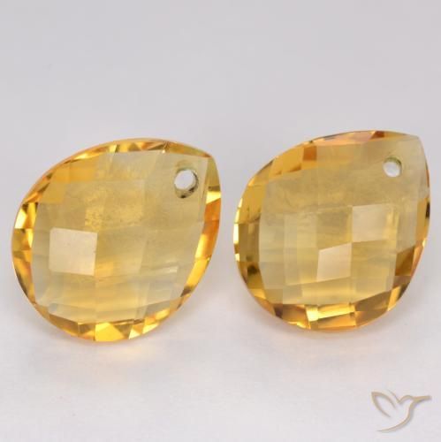 Shop natural 7.32ct 濃いゴールデンオレンジ シトリン gems, 洋梨の形, from ブラジル at GemSelect. In stock, global shipping!
