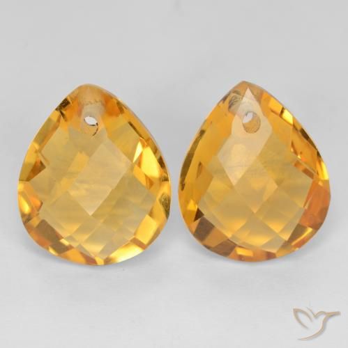 Shop natural 7.39ct ダークゴールデン シトリン gems, 洋梨の形, from ブラジル at GemSelect. In stock, global shipping!