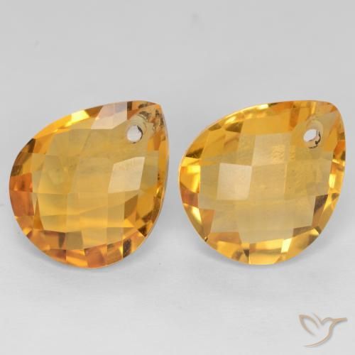 Shop natural 7.39ct ダークゴールデン シトリン gems, 洋梨の形, from ブラジル at GemSelect. In stock, global shipping!