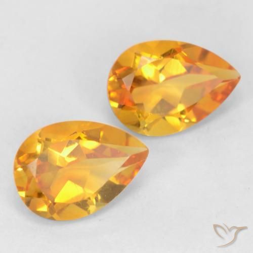Shop natural 1.33ct 濃いオレンジゴールド シトリン gems, 洋梨の形, from ブラジル at GemSelect. In stock, global shipping!