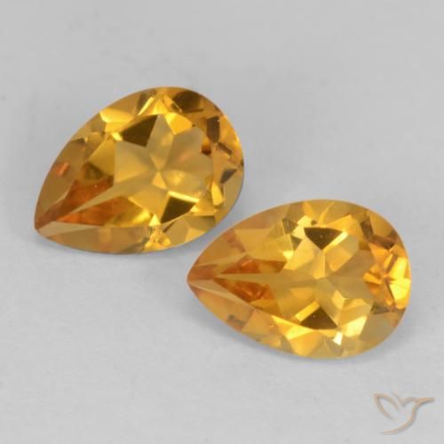 Shop natural 1.48ct ダークオレンジゴールド シトリン gems, 洋梨の形, from ブラジル at GemSelect. In stock, global shipping!