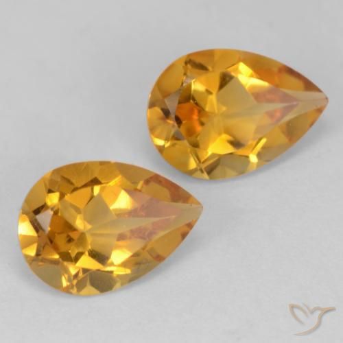 Shop natural 1.28ct 濃いオレンジゴールド シトリン gems, 洋梨の形, from ブラジル at GemSelect. In stock, global shipping!