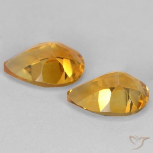Shop natural 1.28ct 濃いオレンジゴールド シトリン gems, 洋梨の形, from ブラジル at GemSelect. In stock, global shipping!