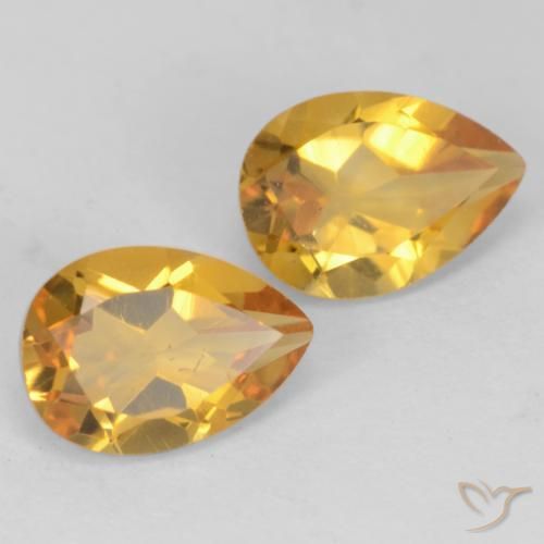 Shop natural 1.39ct 濃いゴールデンオレンジ シトリン gems, 洋梨の形, from ブラジル at GemSelect. In stock, global shipping!