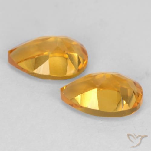 Shop natural 1.39ct 濃いゴールデンオレンジ シトリン gems, 洋梨の形, from ブラジル at GemSelect. In stock, global shipping!