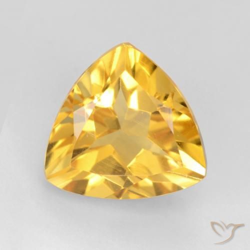 1.83ct 天然 明るいゴールド シトリン, トリリオン, VVS-VS