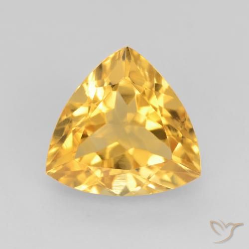 1.72ct 天然 明るいゴールド シトリン, トリリオン, VVS-VS
