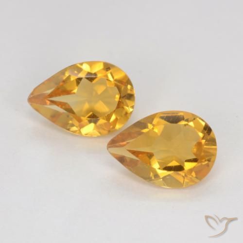 Shop natural 1.18ct 濃いゴールデンオレンジ シトリン gems, 洋梨の形, from ブラジル at GemSelect. In stock, global shipping!