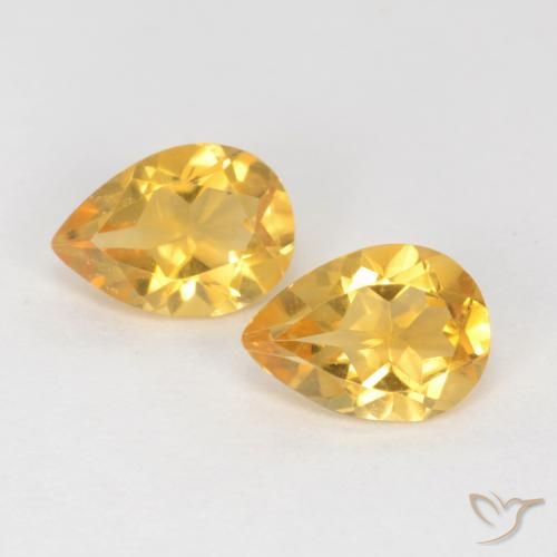 Shop natural 1.17ct ミディアムゴールド シトリン gems, 洋梨の形, from ブラジル at GemSelect. In stock, global shipping!