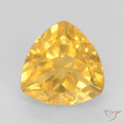 1.79ct 天然 明るいゴールド シトリン, トリリオン, VVS-VS