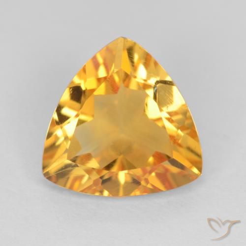 1.97ct 天然 オレンジゴールド シトリン, トリリオン, VVS-VS