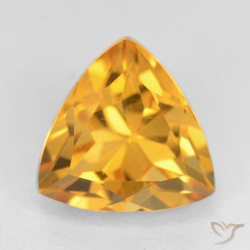 2.82ct 天然 オレンジゴールド シトリン, トリリオン, VVS-VS