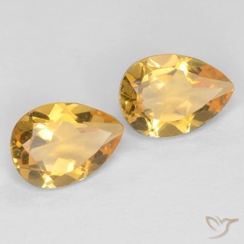Shop natural 1.25ct 濃いゴールデンオレンジ シトリン gems, 洋梨の形, from ブラジル at GemSelect. In stock, global shipping!