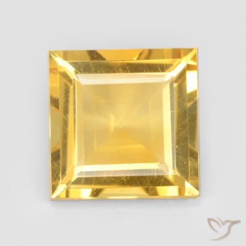 2.76ct 天然 ゴールド シトリン, 四角形, VS