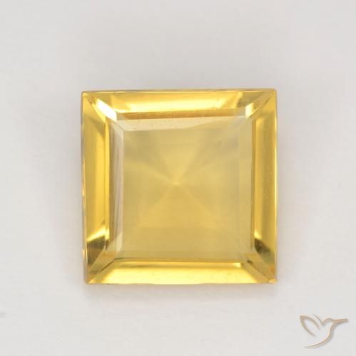 1.87ct 天然 ゴールド シトリン, 四角形, VVS-VS