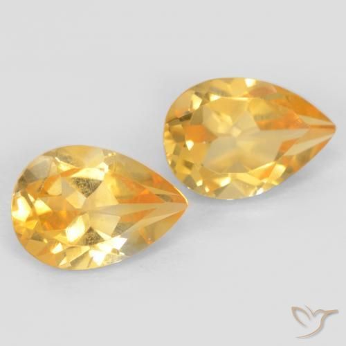 Shop natural 1.39ct 濃いゴールデンオレンジ シトリン gems, 洋梨の形, from ブラジル at GemSelect. In stock, global shipping!