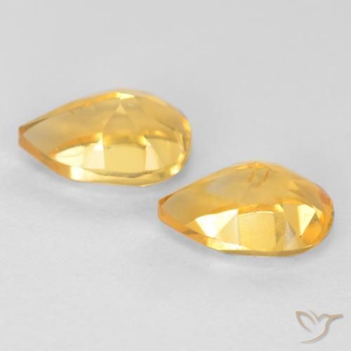 Shop natural 1.39ct 濃いゴールデンオレンジ シトリン gems, 洋梨の形, from ブラジル at GemSelect. In stock, global shipping!