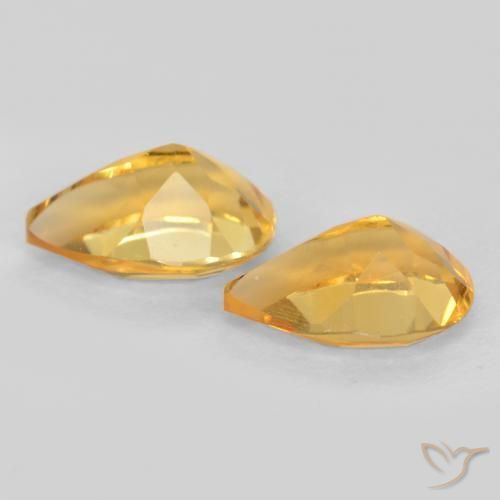 Shop natural 1.29ct ゴールド シトリン gems, 洋梨の形, from ブラジル at GemSelect. In stock, global shipping!
